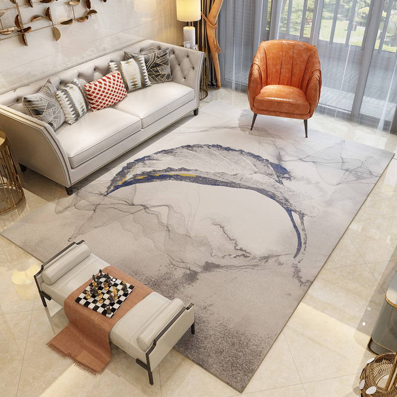 modern minimalist living room coffee table carpet light luxury style bedroom bed front cushion nordic carpet minimalist sofa home