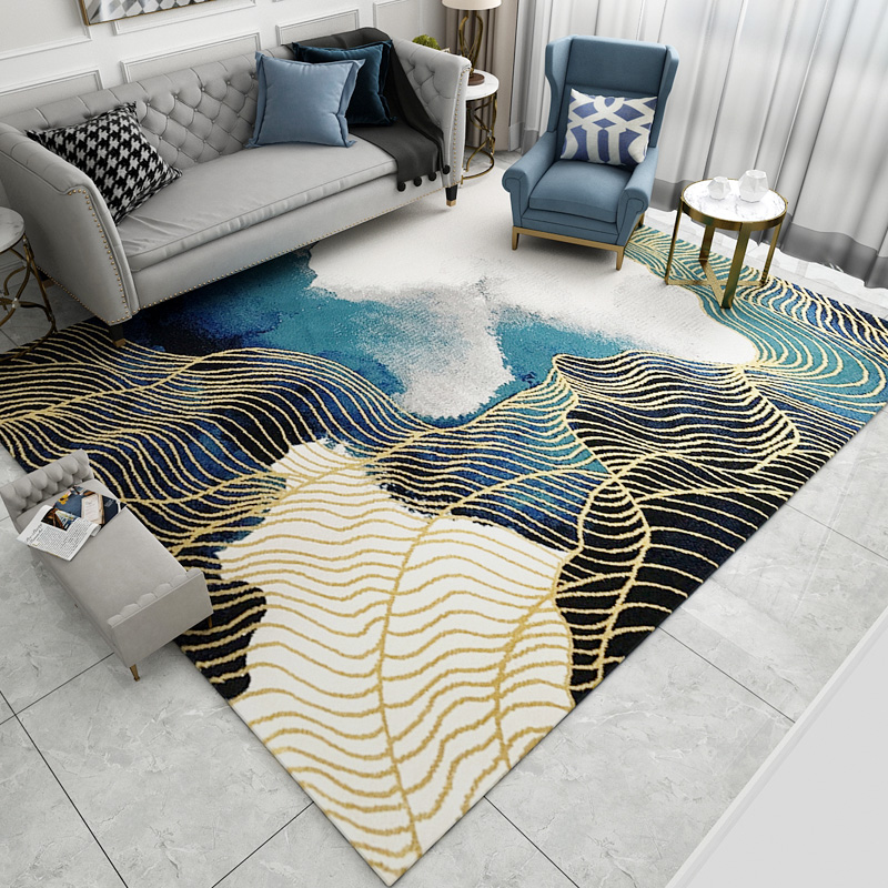 modern minimalist living room coffee table carpet light luxury style bedroom bed front cushion nordic carpet minimalist sofa home