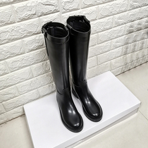 (Clearance at the end of the year)Boots Female knight boots ANN high boots but knee boots Leather boots Military boots Leather boots