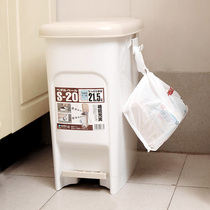 Japan imports sanko kitchen pedal trash bin household flip dumpster dumpster large paper basket European trash cans