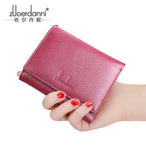 2021 new womens wallet cowhide multi-card female wallet multi-function folding pocket wallet womens wallet