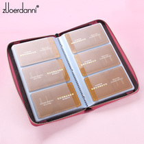 Large capacity new card bag length multi-position cow leather female style card holder zipped card bag credit card holder thin card woman