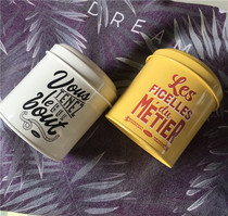 Living Room Indoor Multipurpose Rope Yellow Hemp Rope Creative Handmade Utensils Containing Box Adornment Small Containing Jar