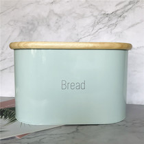 Multifunctional large capacity snacking seasoning dry goods containing box finishing box living-room kitchen with lid sealed Nordic iron box