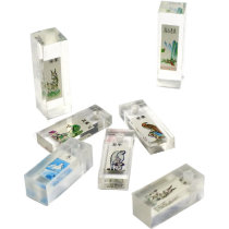 Organic photo square name seal plexiglass seal material wholesale organic clip landscape signature seal