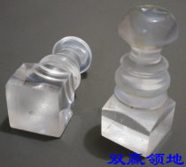 Organic car gourd square chapter plexiglass White transparent car round seal signature seal organic seal material wholesale