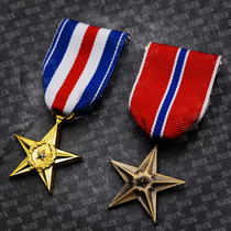 Replica of the U.S. military U.S. Commendation Star Silver Star Military Medal Bronze Star Medal Medal