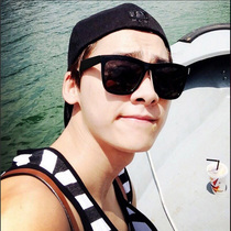 ins overfire men GM ink mirror net red tides driving special eyes round face big face ladies slim popped glasses