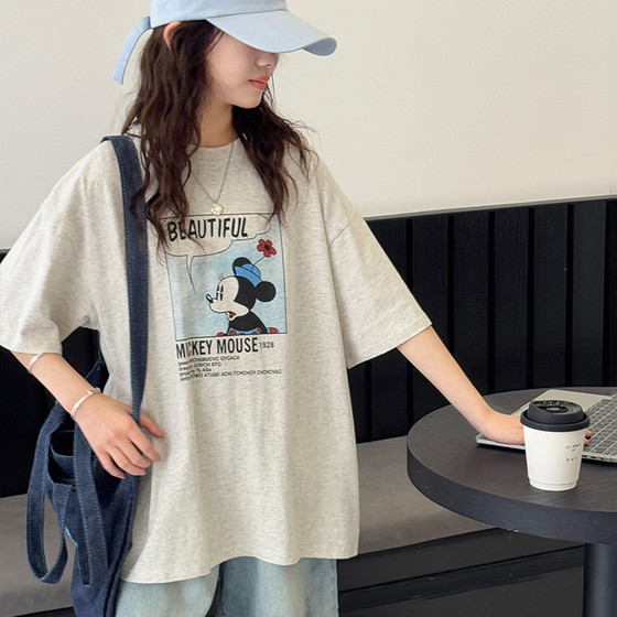 Girls short-sleeved T-shirt 2025 summer new children's cartoon printed tops big children's loose casual and versatile half-sleeved T-shirt
Girls short-sleeved T-shirt 2025 summer new children's cartoon printed tops big children's loose casual and versatile half-sleeved T-shirt