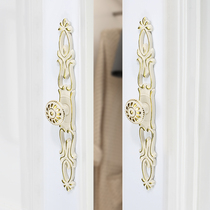 European drawer pull hands single hole modern simple white wardrobe door handle high-end cabinet shoe cabinet handle round