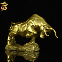 Pure copper ornaments Copper cow crafts Office home living room decorations Cow skyrocketing opening housewarming gifts