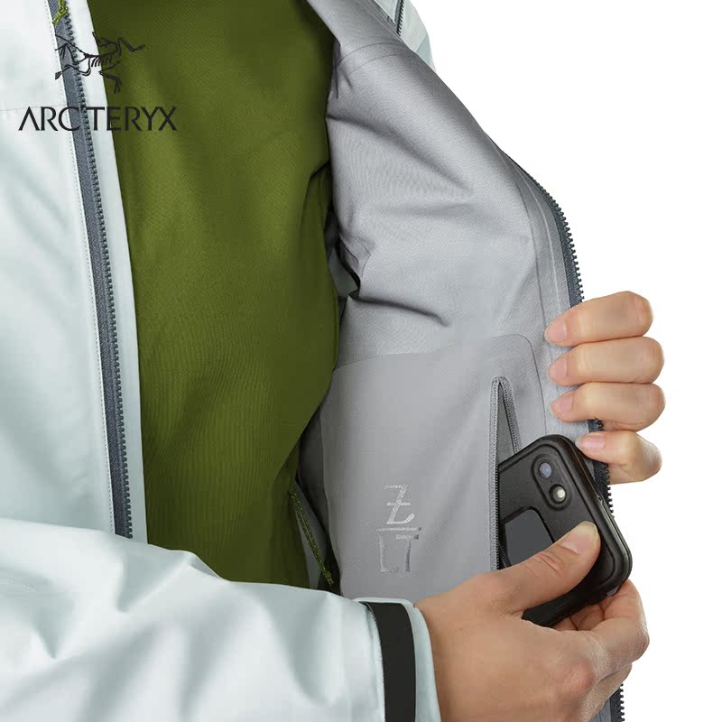 Arcteryx 始祖鸟女款户外防风防水透气徒步轻量耐穿冲锋衣Zeta LT 