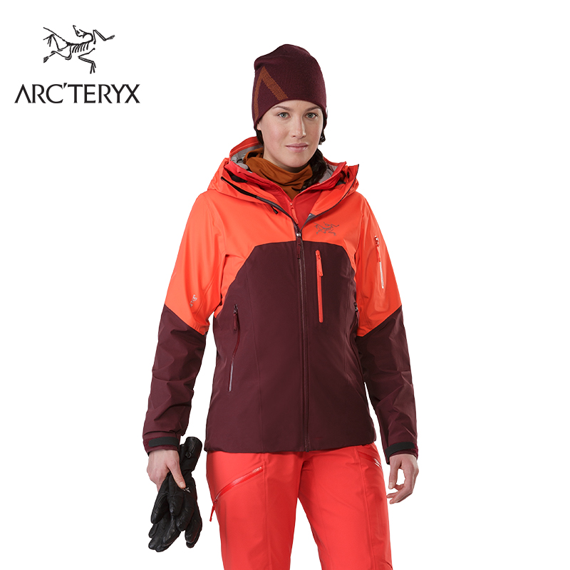 Arcteryx 始祖鸟女款户外滑雪轻量防风耐磨硬壳冲锋衣 Shashka 