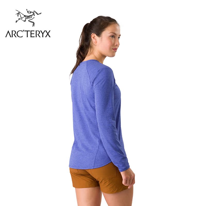 Arcteryx 始祖鸟女款户外吸湿排汗透气轻薄快干休闲长袖T恤Kadem 