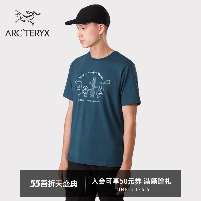 ARC'TERYX始祖鸟 男子 休闲  SAFETY MEETING  短袖T恤 