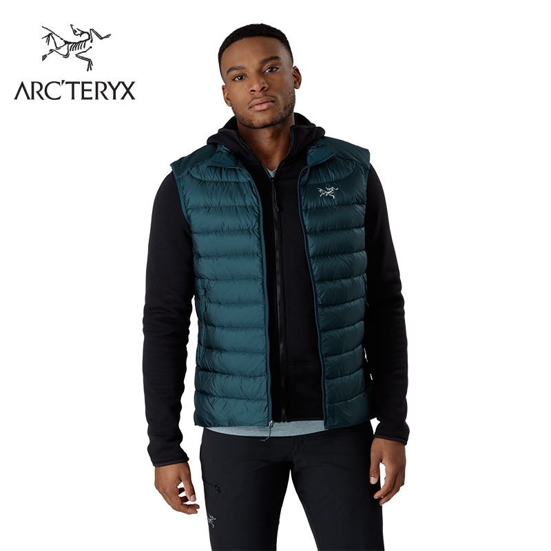 Arcteryx 始祖鸟男款轻量秋冬保暖羽绒背心户外内层 Cerium LT 