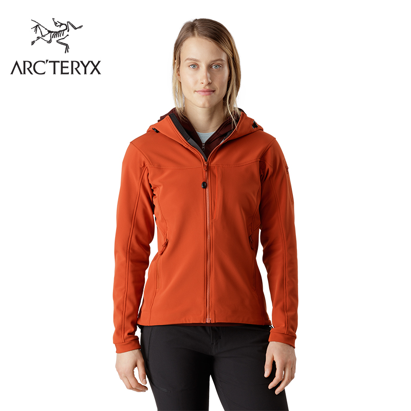 Arcteryx 始祖鸟女款秋冬保暖户外运动软壳连帽茄克 Gamma MX 