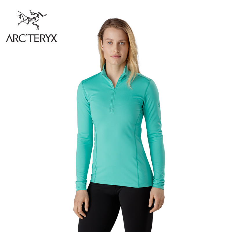 Arcteryx 始祖鸟女款半拉链保暖舒适内搭长袖内衣 Phase AR Zip 