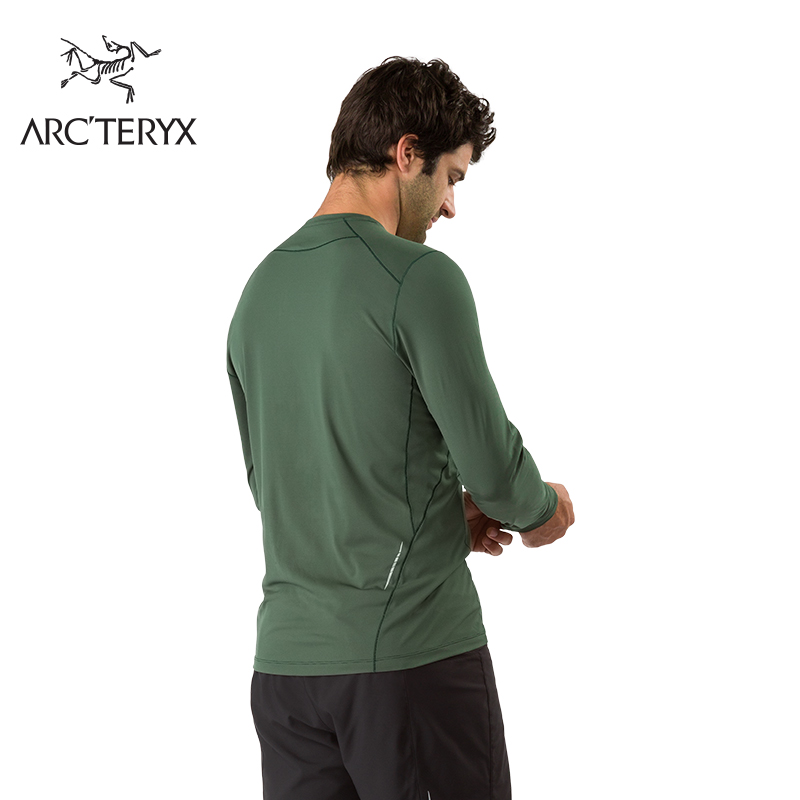 Arcteryx始祖鸟男款户外运动春夏薄款吸湿排汗快干长袖T恤Motus 