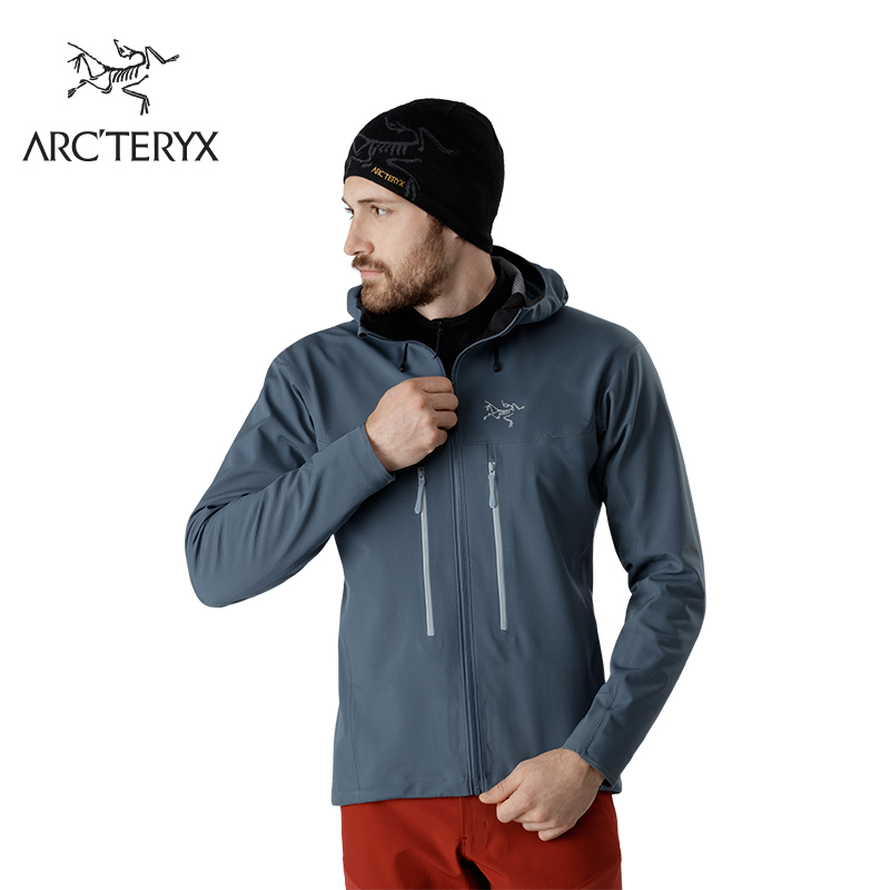 Arcteryx 始祖鸟男款硬面抓绒攀登防风软壳夹克上衣男 Acto FL 