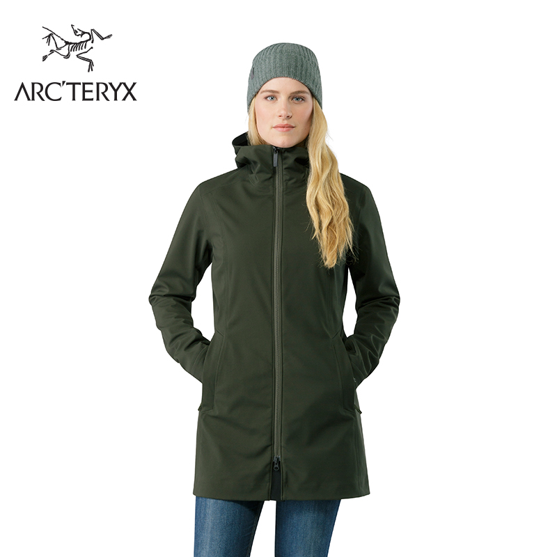 Arcteryx 始祖鸟女款户外保暖软壳夹克防风带帽外套 Nalo Jacket 