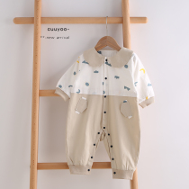 Special clearance baby winter clothes jumpsuit male baby Foreign spring and autumn out of jumpsuit