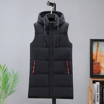 Winter New down cotton vest men long thick casual trend large size shoulder 2021 autumn winter Tide brand
