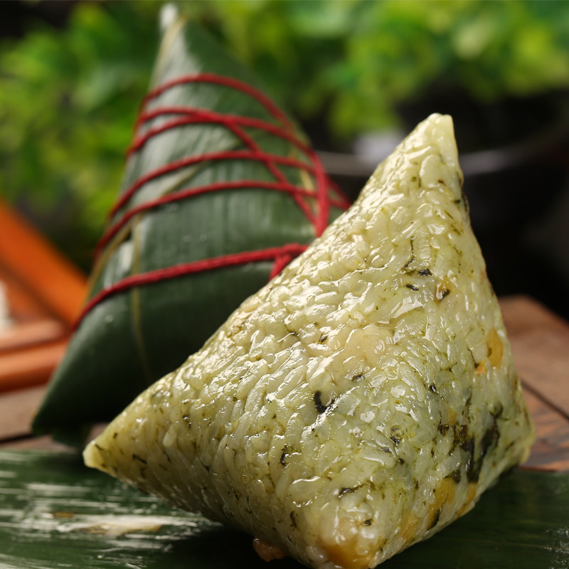 巴莉甜甜纯手工真空包装艾草香粽 嘉兴粽子100g*2/袋早餐美食特产