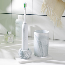 Electric toothbrush holder base diatom mud pad toilet non-perforated brush Cup mouthwash Cup tooth cylinder set