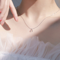 Explosion recommended wishing bone necklace female ins cold wind simple niche light luxury temperament net red 2021 new