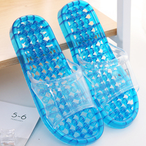 Bathroom slippers ins massage shoes home men and women slippers sandals massage women leak non-slip foot therapy