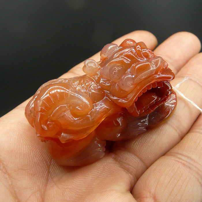 和顺缘 云南龙陵天然a货黄龙玉貔貅吊坠 招财霸王貔貅手把件挂件