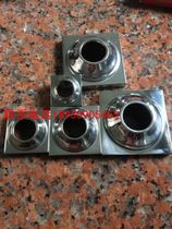 304 stainless steel square pipe ball holder stainless steel inner circle foreign decorative cover stainless steel square pipe ball column head accessory