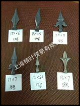 Iron art tip gun head wall iron art spear tip door pointed ripe iron gun tip