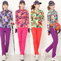 Outdoor Hiking Speed Jersey Suit Woman 2020 Lean Breathable Sports T-shirt Camouflak Long Sleeve Sunscreen Mountaineering pants