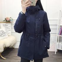 Chong Feng Windshirt Woman Mid-Autumn Winter Three-in-one Collection Waist Display Slim Plus Cotton Liner 100 Hitch Climbing Suit Two Sets