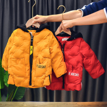Childrens winter clothes boys long cotton padded clothes thick autumn and winter 2019 new baby cotton clothes Korean version of foreign style coat tide