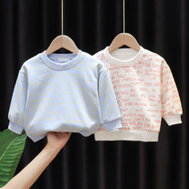 Boys and girls sweaters spring and autumn clothing new baby children baby 1-3 years old 2 Korean version of the foreign atmosphere 4 children undershirt 5 tide