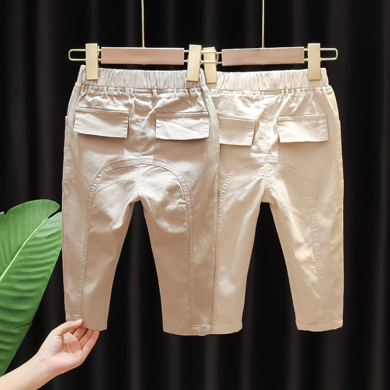 2020 new trousers for boys 1-2 years old 3 children spring and autumn 4 baby children baby Korean version of western style slacks 5