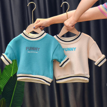 Boys winter clothes baby children thick autumn winter coat Korean version 2019 new childrens clothing baby base shirt tide