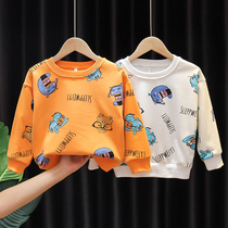 Boys autumn clothes hoodie 2020 new baby spring and autumn bottom shirt baby children cartoon foreign style children top tide