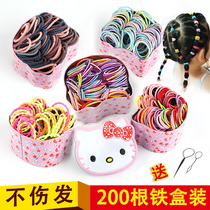 Baby rubber band baby does not hurt hair tie hair Hairband children color head rope girl girl headgear