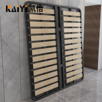 Platoon skeleton bed frame 2 m full solid wood pine wood damp-proof keel rack whole folded tatami hard plate bed plate custom-made
