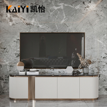 Light luxury marble TV cabinet coffee table combination post modern premium bedroom high cabinet living room floor cabinet TV cabinet