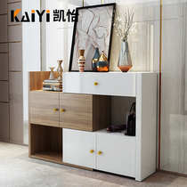 Light luxury style shoe cabinet multifunctional telescopic cabinet door hall door entrance door entrance cabinet integrated balcony locker