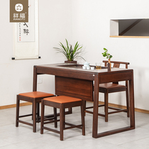 Xiangfu Tea Table and Chair Combination Tea Table Tea Set One Kung Fu Tea Table Home Small Tea Table Office Tea Table Table