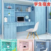 Desk sticker Waterproof self-adhesive cabinet desktop ins10 meters university dormitory wallpaper bedroom thickened pvc
