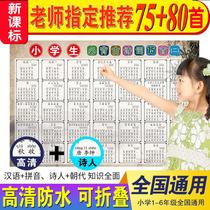 Primary school students must memorize ancient poems Wall stickers Wall stickers 75 80 ancient poems Tang poems Early education must read ancient poems stickers wall stickers