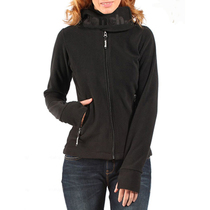 Spring and autumn leisure hooded non-pilling antistatic fleece sweater womens coat top quick-drying cardigan sports outdoor