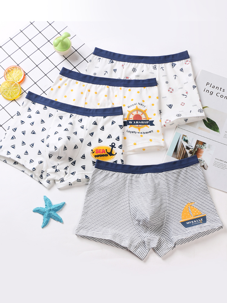 Boys' underwear, boxers, children's pure cotton, middle-aged and middle-aged boys, 12-15 years old, big boys, cotton shorts, boxers